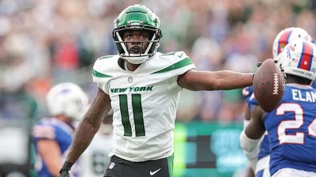 Former New York Jets and current Detroit Lions WR Denzel Mims